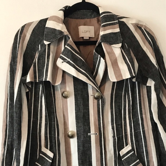 NWOT Loft Linen Button up Jacket size XXSP - Picture 2 of 8